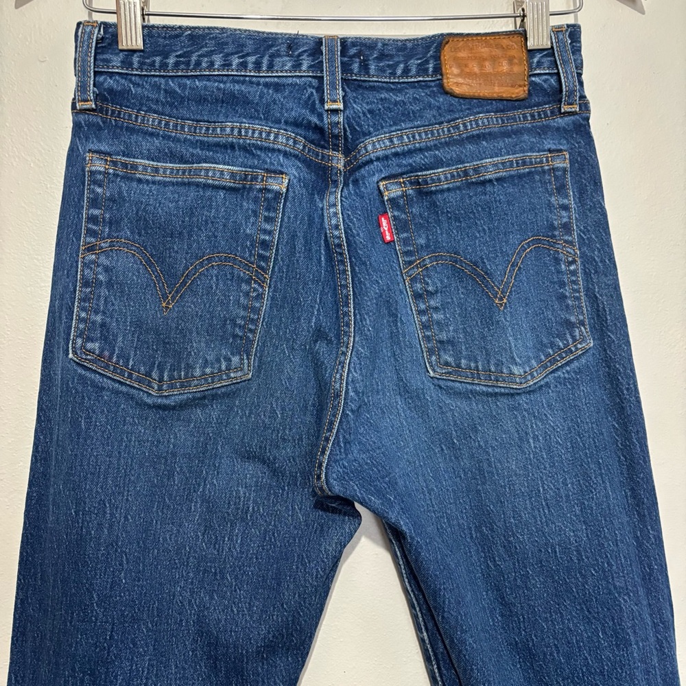 Levi’s High Rise Wedgie Skinny Jeans Premium Blue Size 27 - Picture 5 of 10